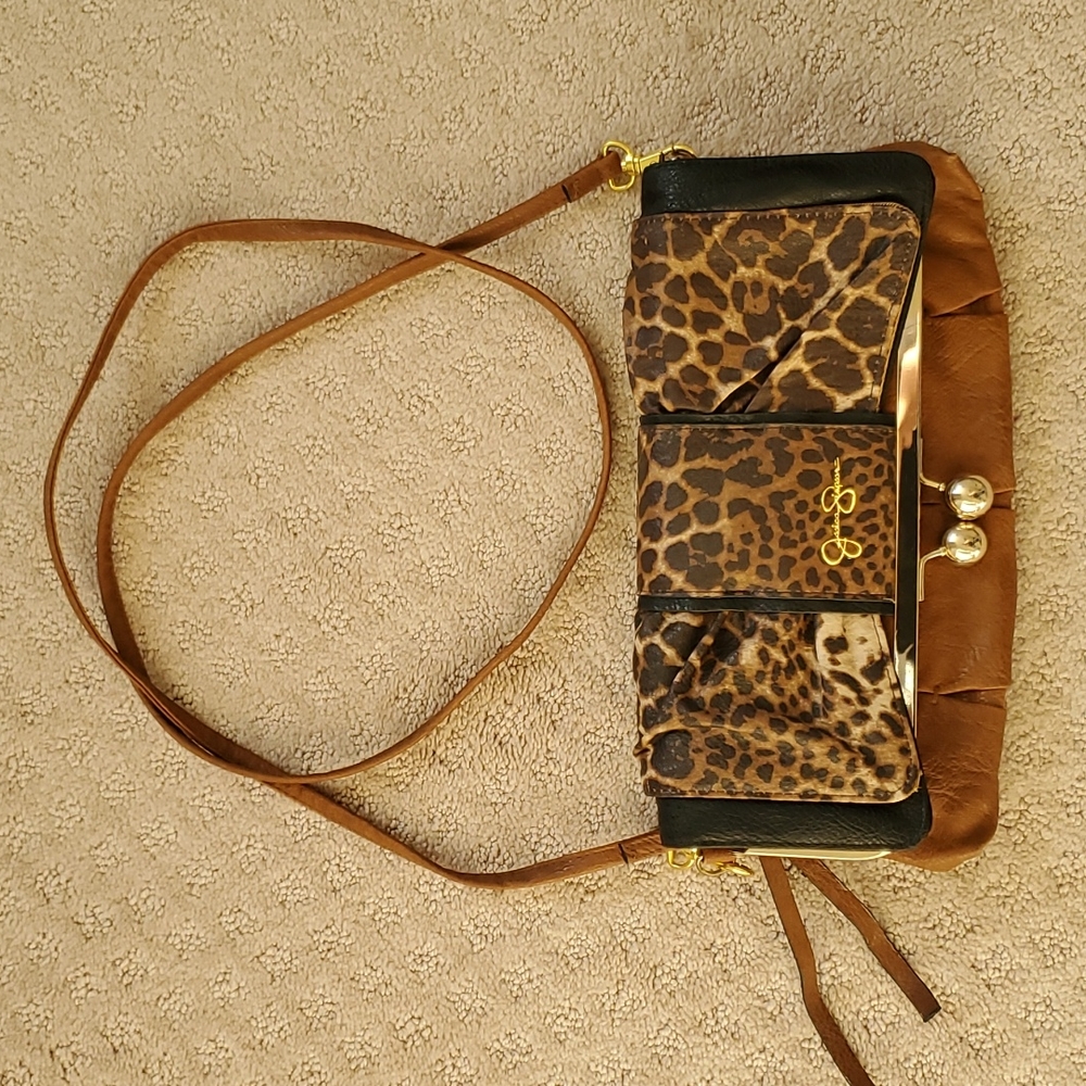 Jessica Simpson Faux Leather Clutch